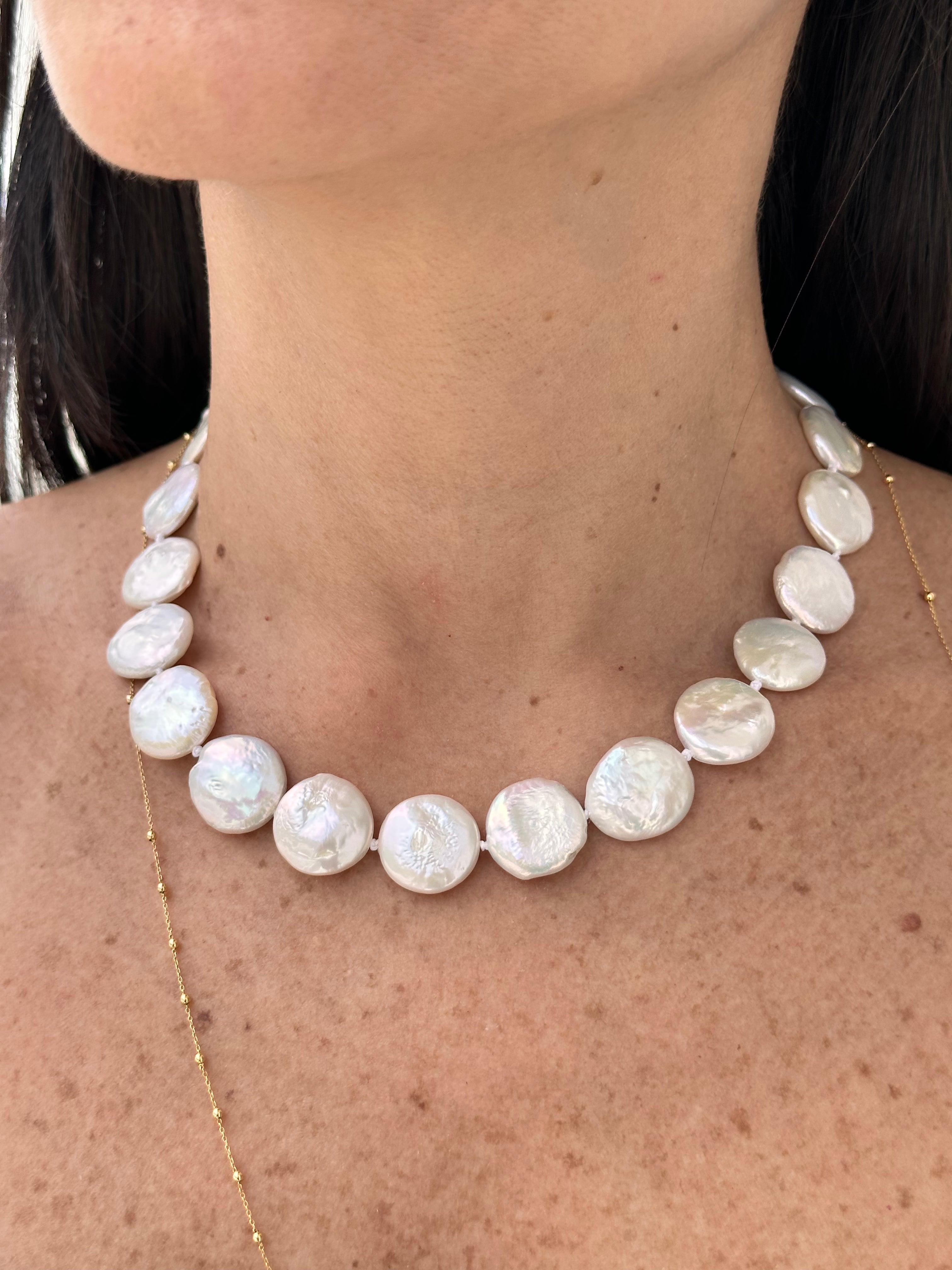 Amberley Baroque Pearl Necklace (Silver)