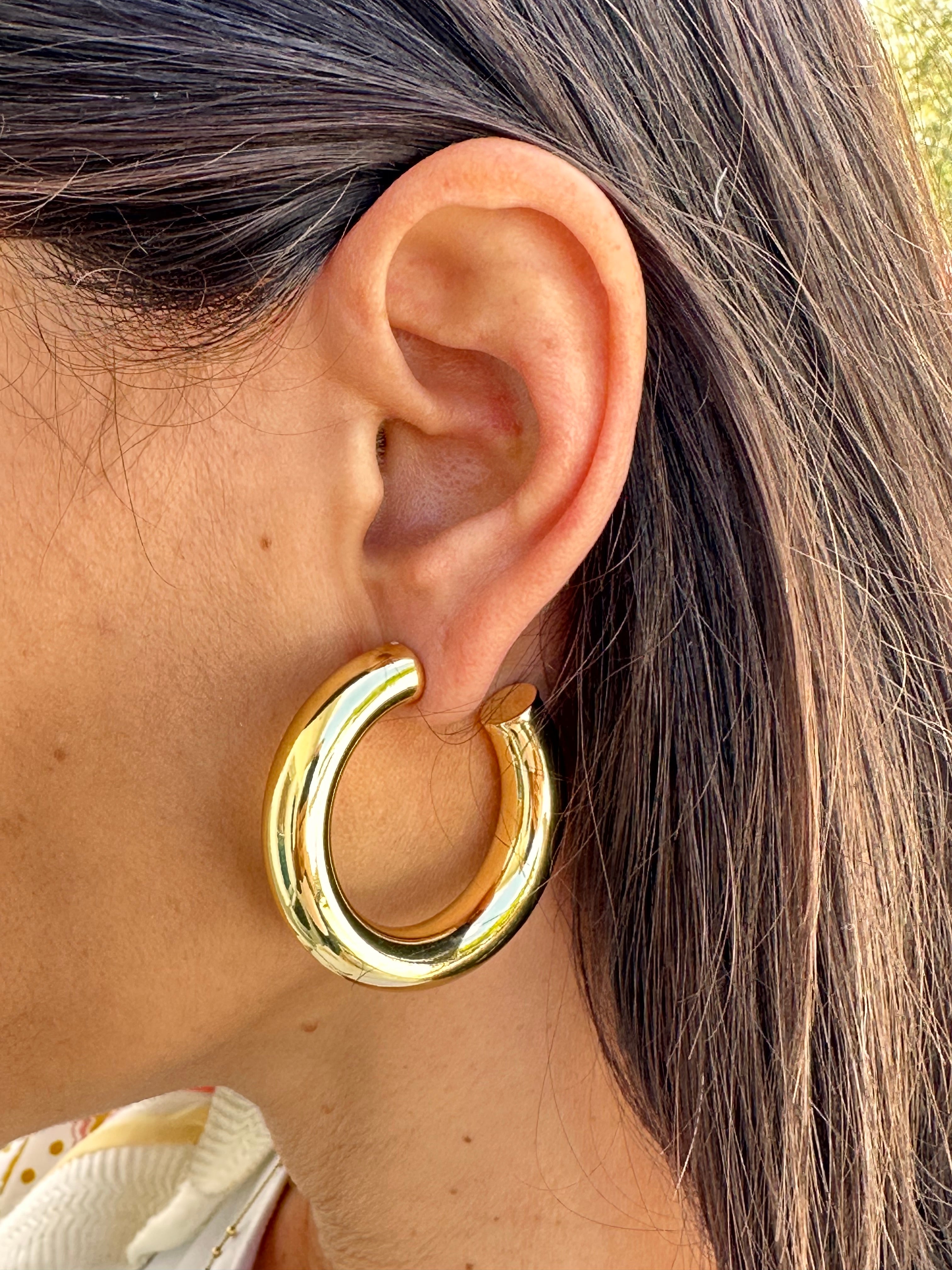 Medium Hoop Earrings | Handmade Accessories for Women - KEMMI Collection