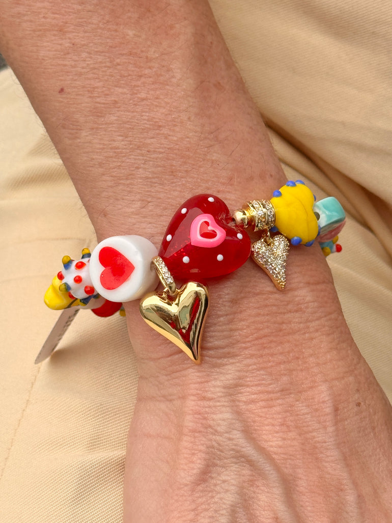 Handmade Bracelet Bts Taehyung Red Bracelet Merci Medal Bracelet Red